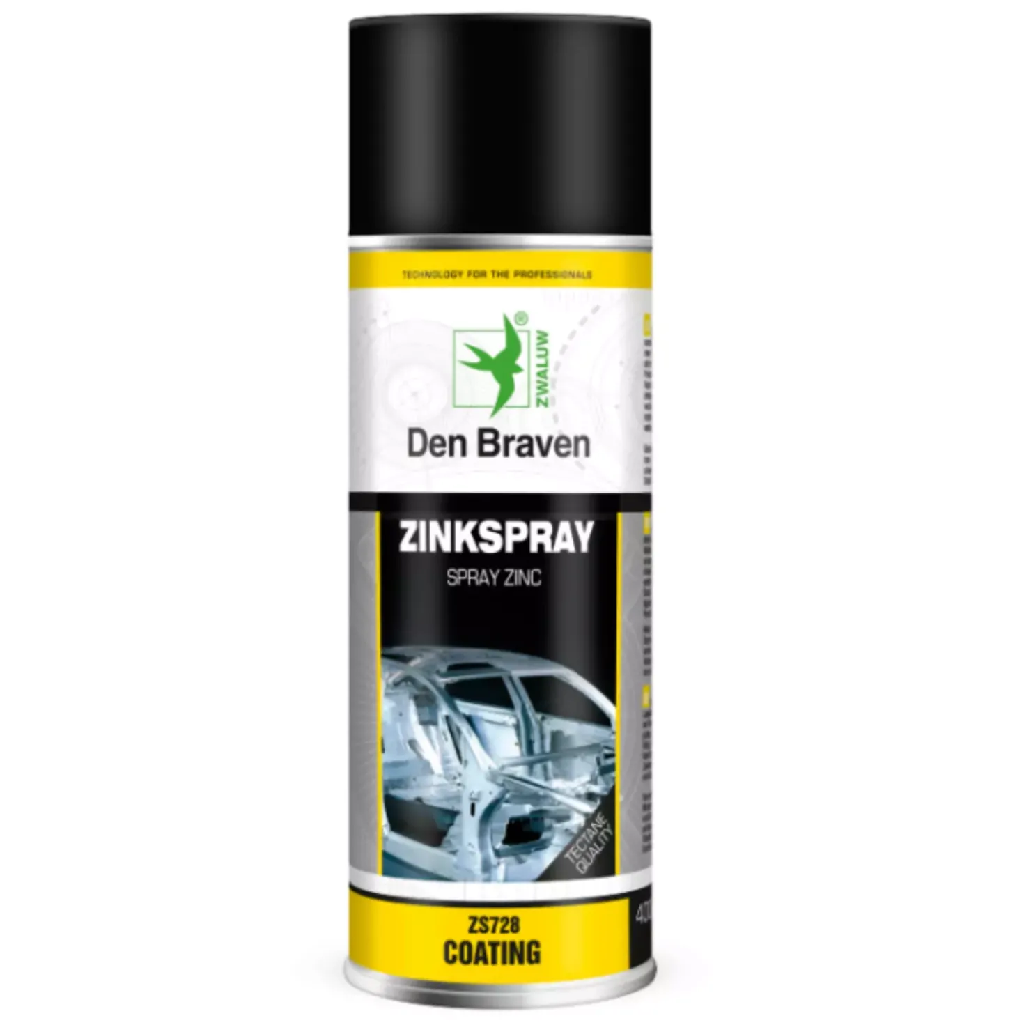 Zwaluw Den Braven Zinkspray bu - grijs - 0,4L